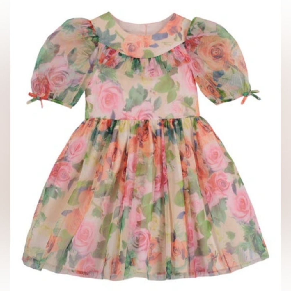 Pippa & Julie Floral Puff Sleeves Dress